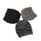 Acrylic Outdoor Winter Warm Stretch Cable Knitted Ponytail Beanie Hat
