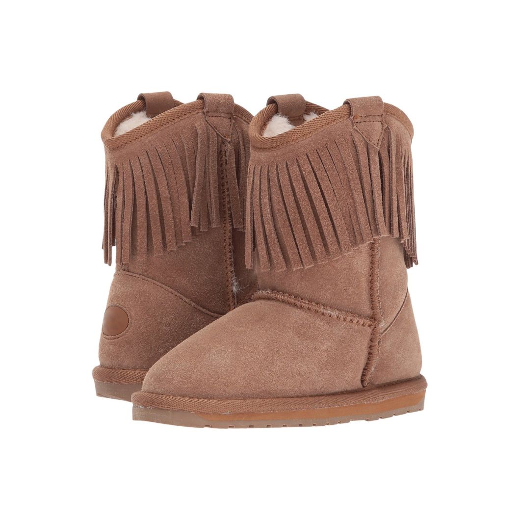 Sedex Audit Double Layer Tassels Fashionable Cow Suede with Lining Natural Wool Winter Snow Boots