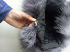 Sheep Leather Real Fox Fur Hat with Adjustable Buckle Inside