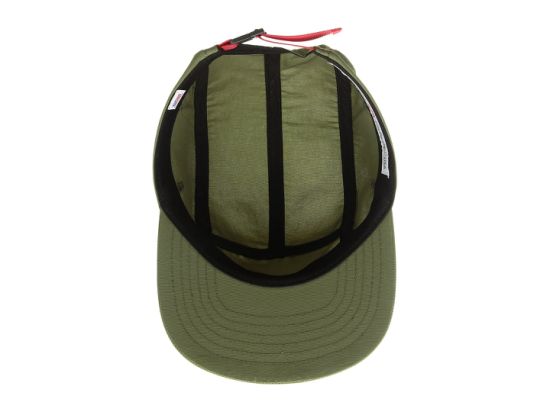 100% Nylon Adjustable Flat Brim 5-Panel Unstructured Camp Hat