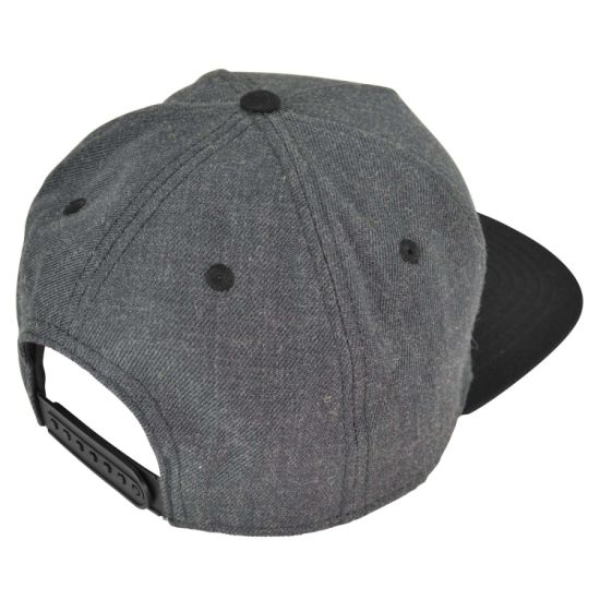Adjustable 5-Panel Snapback Cap in China Factory with Wool Acrylic