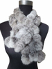 BSCI Audit Winter Warm Fur Scarf Real Rabbit Fur Scarf