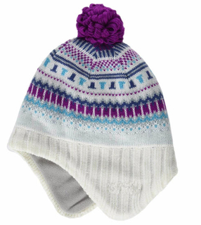 Fleece Lining Winter Hat with Decorative POM POM for Kids