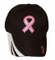 Custom 100% Cotton Adjustable Curved Baseball Style 6-Panel Pink Ribbon Cap