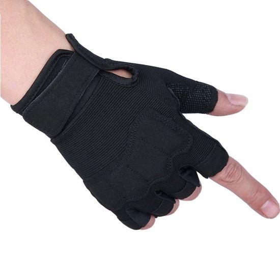 BSCI Audit Riding Outdoor Sports Non-Slip Fingerless Army Gloves
