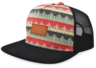 BSCI Audit Woven Trucker Boho Tribal Pattern Woven Snapback Cap