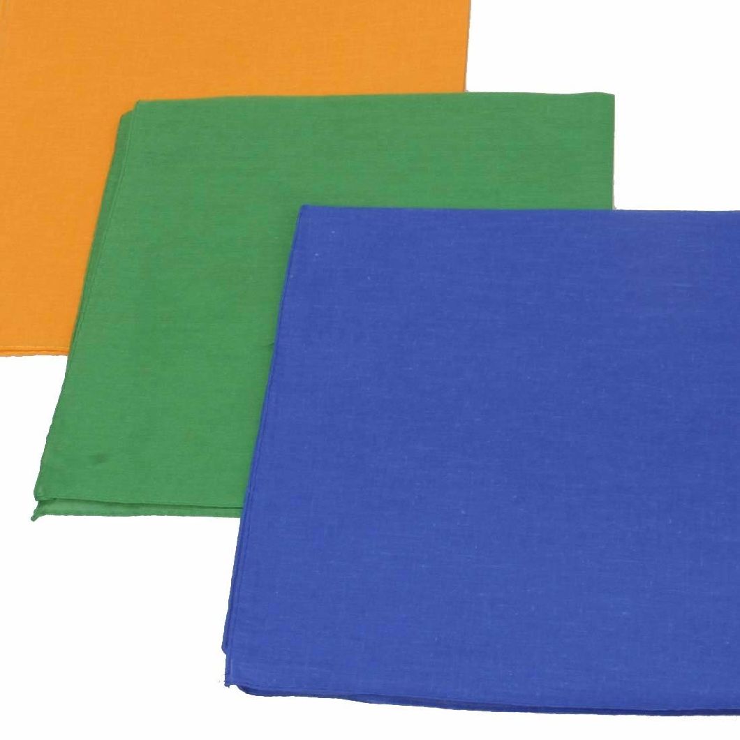 Wholesale Custom Multifunctional 100% Cotton Fabric Plain Bandana