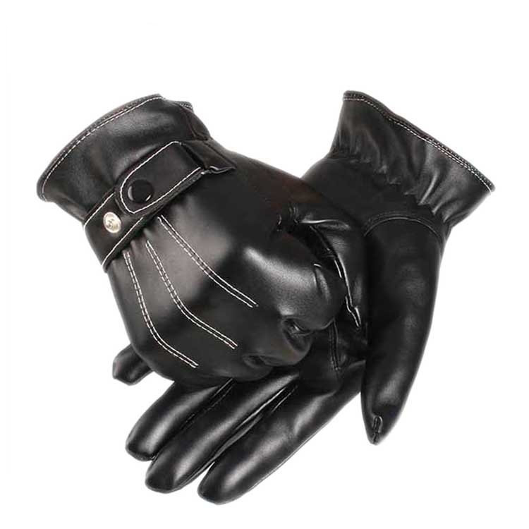 Custom Touchscreen Wholesale Stylish Insulation Warm Men Winter 100% Real Leather Glove