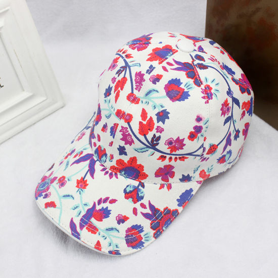 Canvas 6 Panel Structured Slide Buckle Closure Customize Cotton Screen Printed Baseball Cap