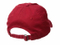 Sedex Audit Adjustable 6 Panel Curved Bill Red Cap with Your Embroidered Logo at Front Back