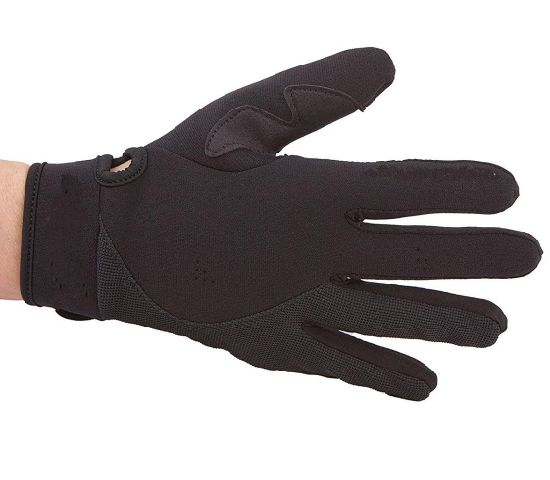 Adjustable Amara Leather Stretchy Mesh Diving Gloves with Fastener Wristband