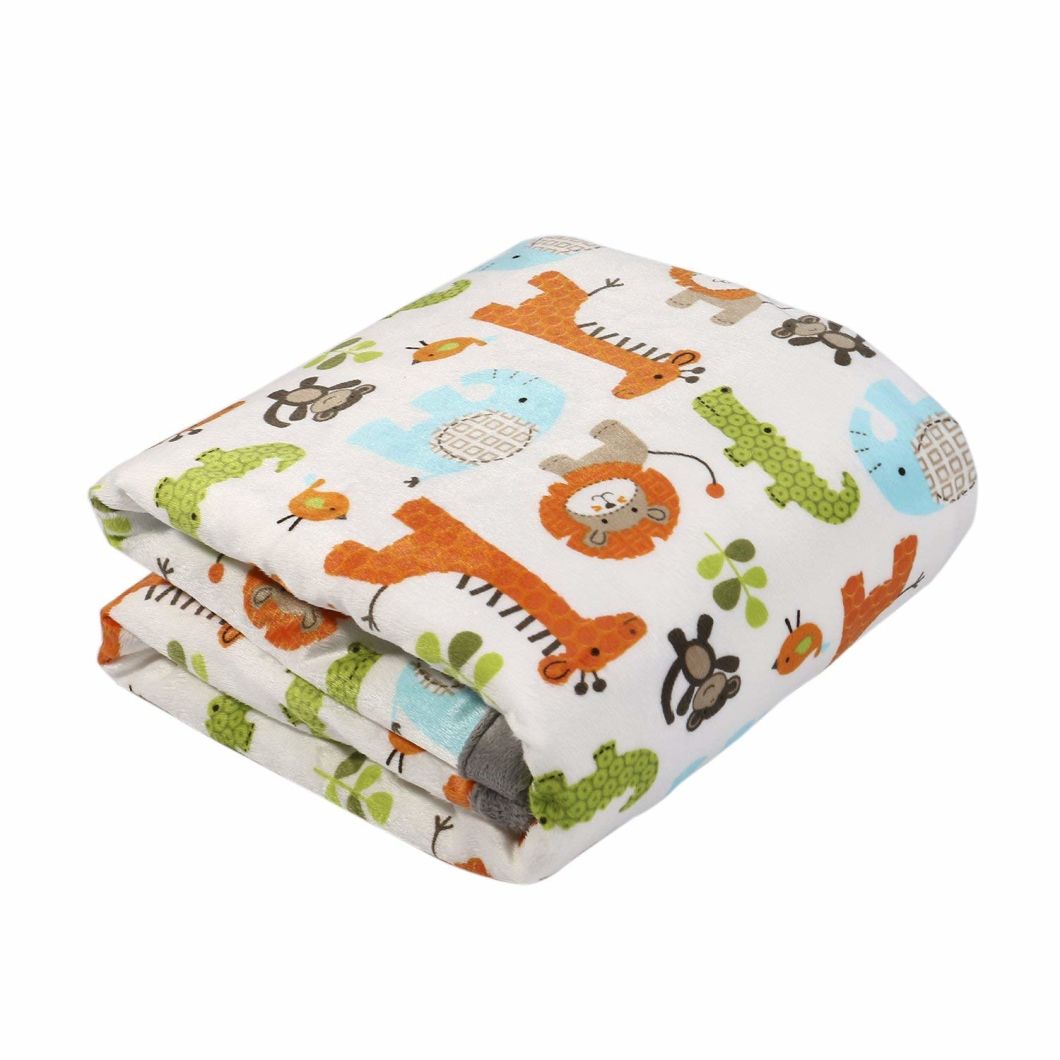 Custom 100% Polyester Durable Breathable Newborn Toddler Baby Fleece Blanket