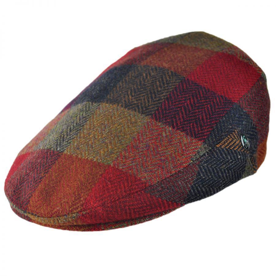 Breathable Wool Squares Donegal Tweed Wool IVY Cap with Eyelets