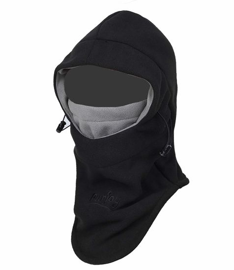 BSCI Audit 1005 Polyester Fleece Ski Bike Sport Mask Face Cap with Elastic Brim