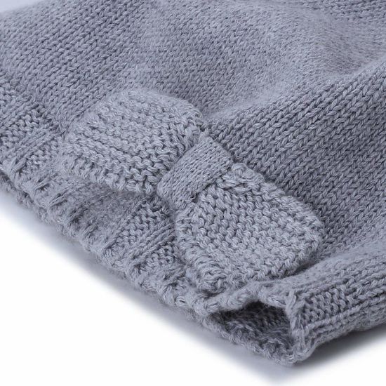 100% Cotton Toddler Soft Warm Beanie Bowknot Baby Knit Hat