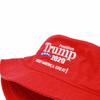 Custom Red Classic Six-Panel Cotton Trump Embroidered Logo Hat for Man Women
