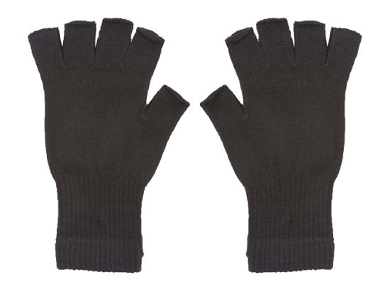 BSCI Audit Acrylic Winter Warm Half-Finger Stretchy Sport Knit Gloves
