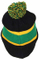 Acrylic Rugby Knit Striped Cuff Slouch Double-Layer Beanie Hat with POM POM