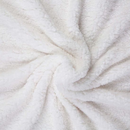Wholesale Custom Rolled up 100% Polyester Plush Backing Sherpa Throw Fleece Baby Blanket for Toddler Baby Children