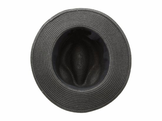 Double Grosgrain Hatband Pinched Crown Panama Straw Hat