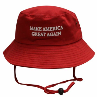 Adjustable Cotton Breathable Trump Bucket Make America Great Again Hat