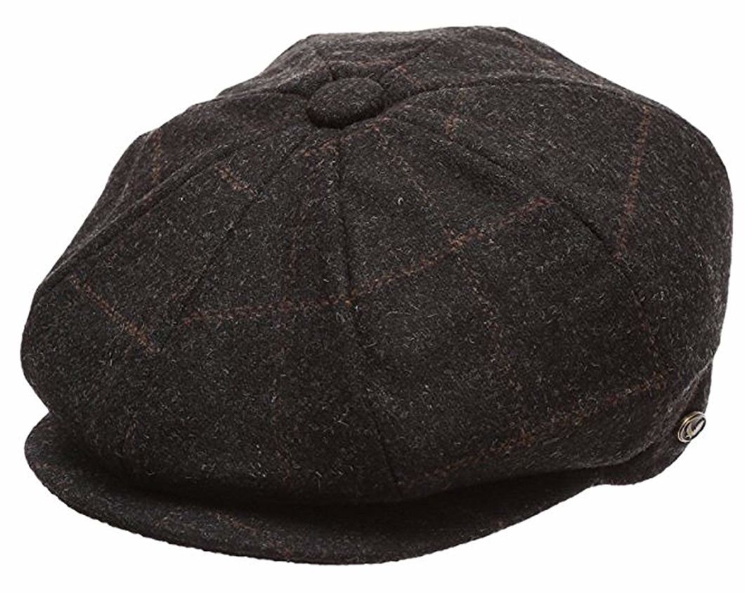 BSCI Audit Custom Classic 8 Panel Wool Blend Newsboy Snap Brim Collection Beret Formal Hat