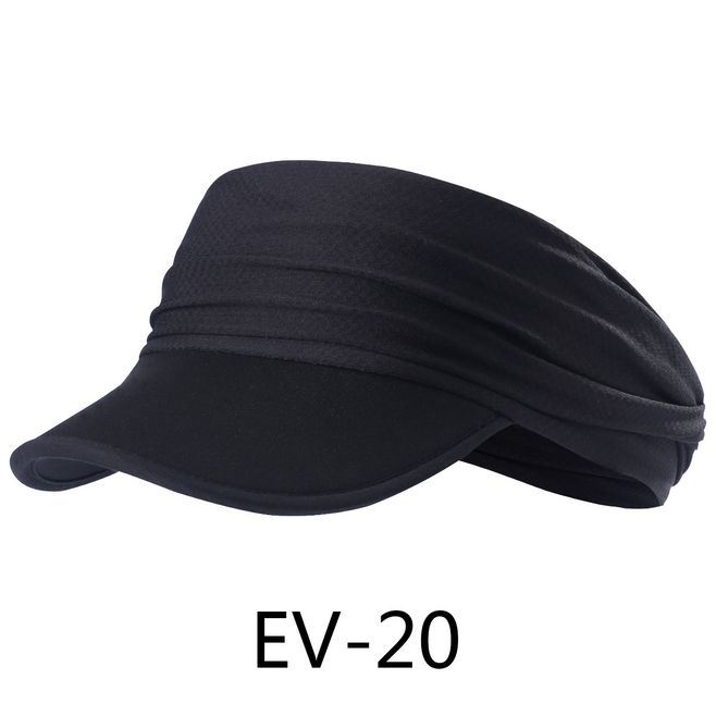 Summer Foldable Sun Protect Soft Visor Cap Without Crown for Running Riding Outdoor Sports