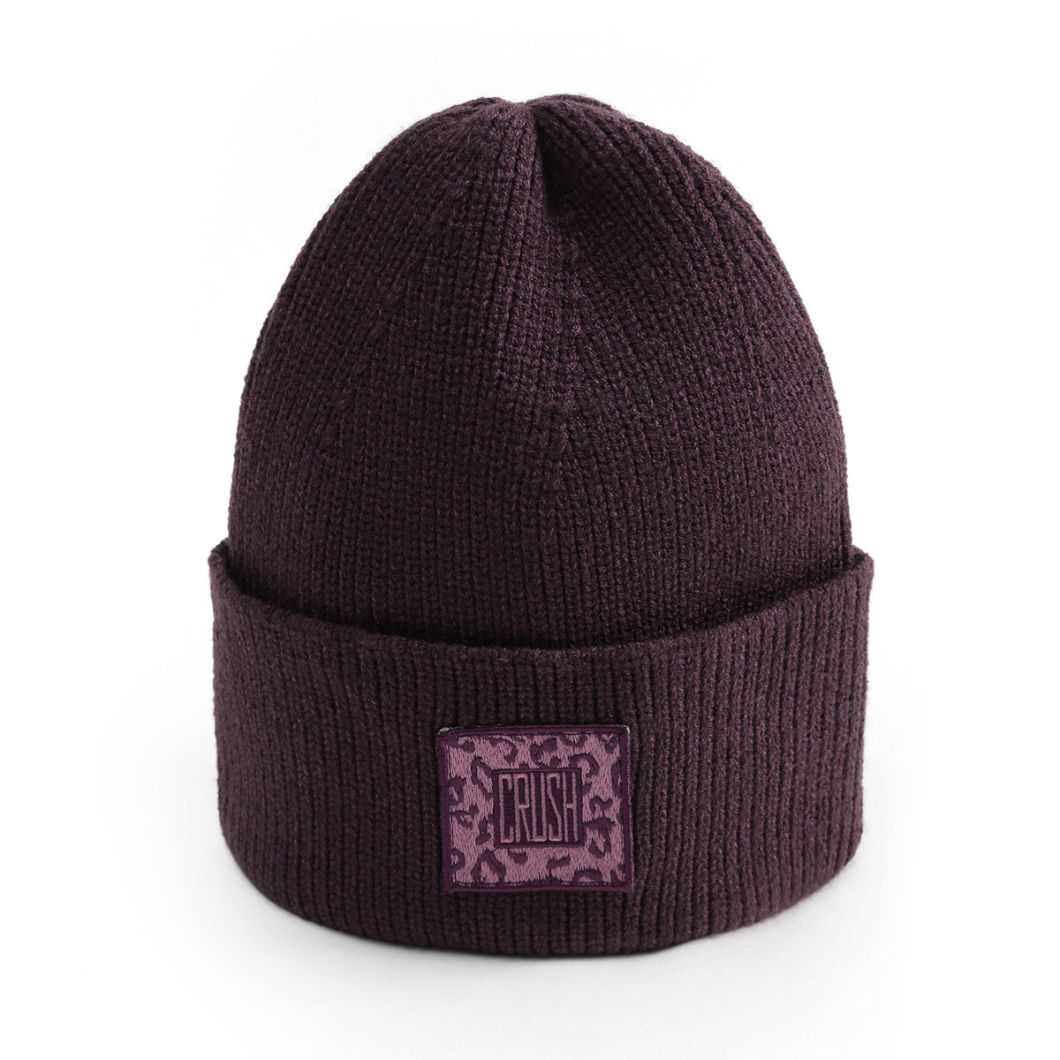 Winter Warm Knitted Ladies Cc Beanie Hat with Customzied Logo