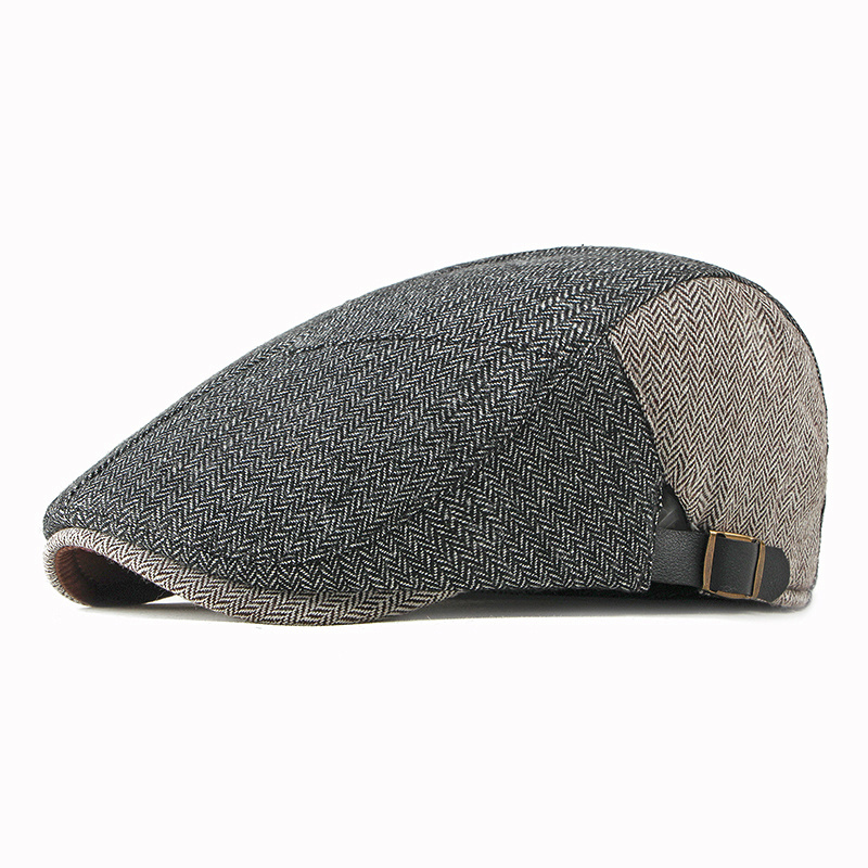 Winter Warm Traditional Newsboy IVY Striped Beret Woolen Hat