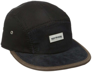 BSCI Audit Leather Strap Snapback Corduroy 5 Panel Cap with Leather Patch