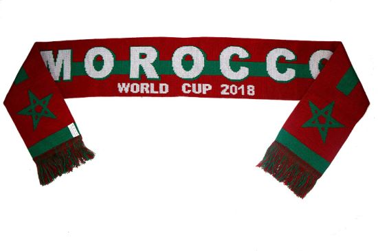 Custom Morocco Patterns Football Scarf Made Soccer Football Scarf