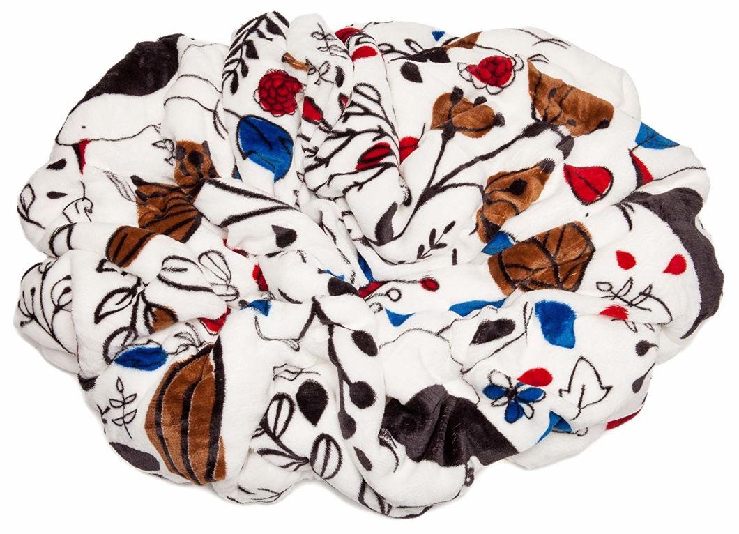 Wholesale Custom Plush Sherpa Fabric Print Blanket Fleece Super Soft