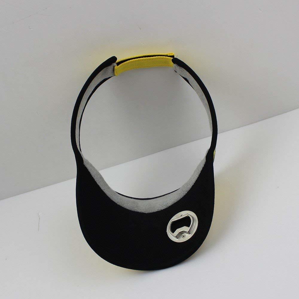 BSCI Audit Unisex Orange Dry-Fit Fabric Sports Golf Bottle Opener Visor with Sweatband