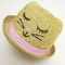 Sedex Audit 3D Embroidery Funny Cartoon Lovely Animal Straw Children Hat