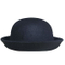 Women Roll-up Brim Fedora Bucket Classic Wool Bowler Round Hat