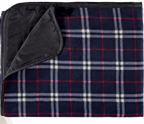 100% Polyester Plaid Portable Extra Large Polar Fleece Picnic Blanket
