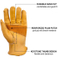 Full Cowhide Leather Flexible Durable Stretchable Tough Working Leather Glove