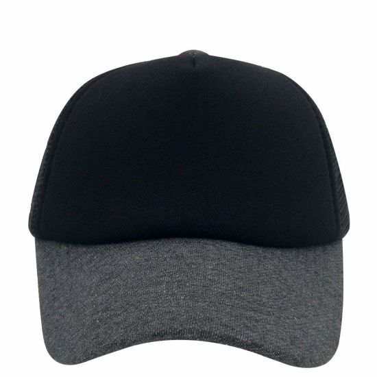 Custom 100% Cotton Adjustable Unisex Plain Mesh Trucker Blank Cap
