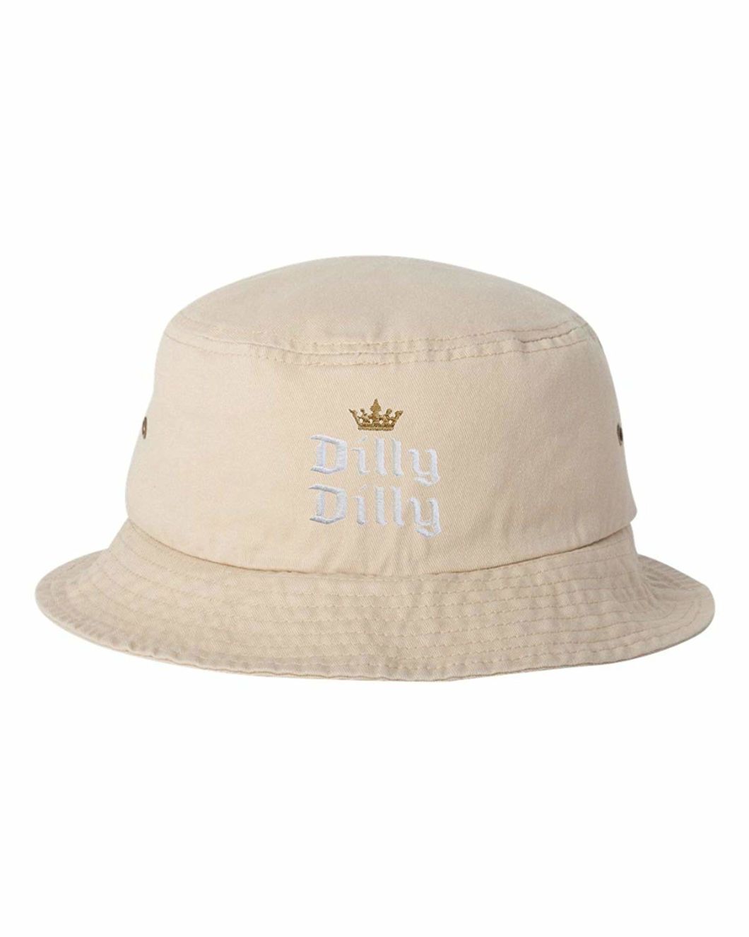 100% Cotton Promotional Flat Crown Embroidered Fashion Bucket Hat
