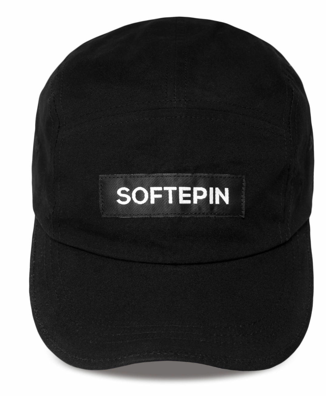 Adjustable Promotional Custom Patch Sports Black 5 Panel Baseball Caps