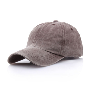 BSCI Audit Adjustable Plain Distressed Dyed Washed Cotton Baseball Cap