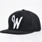 6-Panel Wholesale Cotton Black Embroidery Custom Sports Plain Baseball Snapback Cap