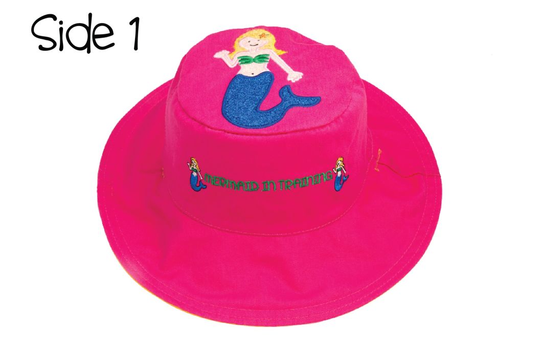 100%Cotton Cartoon Animal Reversible Embroidered Funny Kids Bucket Hat