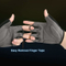 Cycling Mountain Bicycle Road Black Half Finger Anti-Slip Shock-Absorbing Breathable Unisex Glove