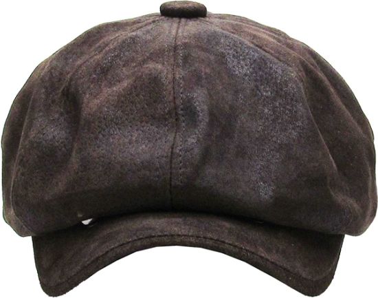 BSCI Audit Winter Adjustable Newsboy 100% Genuine Leather IVY Cap