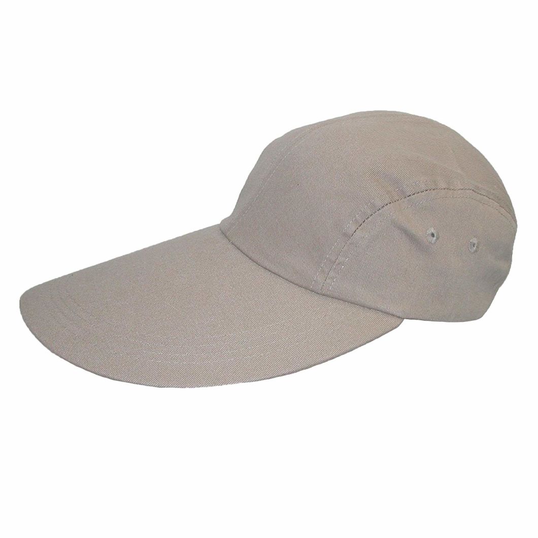 Wholesale Custom 100% Cotton Blank Long 5 Inch Bill Visor Baseball Cap