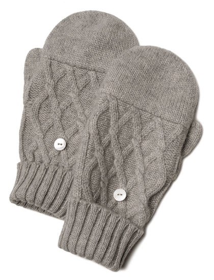 Custom Cotton Knit Soft Winter Beanie Hat Scarf Glove Set