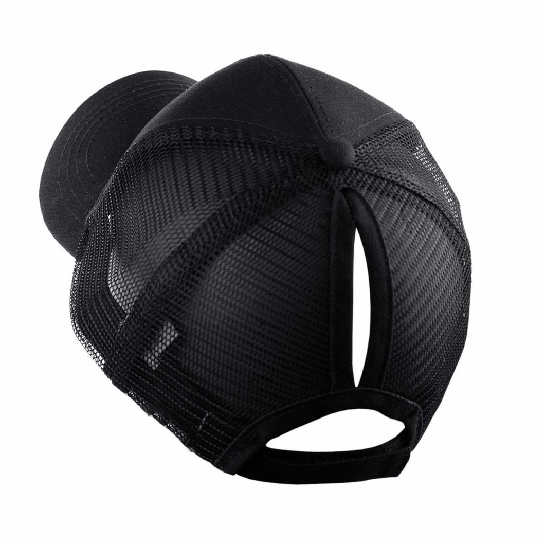Sedex Audit Unisex Adjustable Messy Buns Mesh Hat Trucker Baseball Cap Ponytail