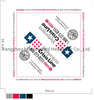 OEM Wholesale USA Square 100% Organic Cotton America Army White Color Bandana