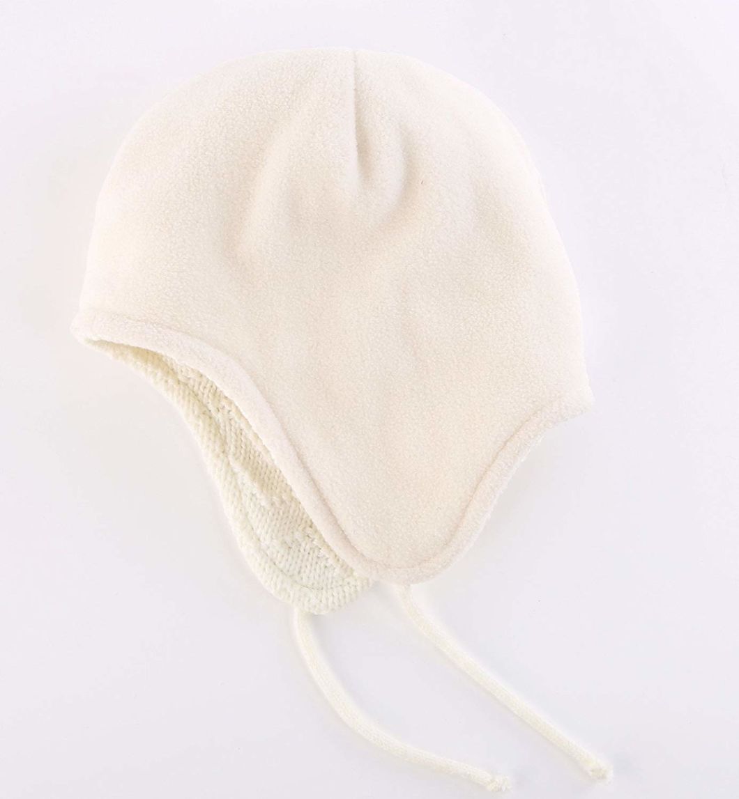 100% Acrylictoddler Baby Fleece Beanie Knit Hat Winter Kids with Earflap